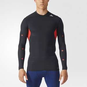 Black Friday Deals adidas Techfit Recovery Shirt Men's Black Mens Shirts Deals
